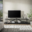 TV Meubels - TV Meubel Loek Grijs Metaal 220 cm - Dimehouse