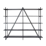 Wandkast Loek 5-laags Metaal Grijs 220 cm