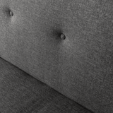 Slaapbank Antraciet Stof 3-Zits  - 180 cm - Zonder armleuningen - Zoly