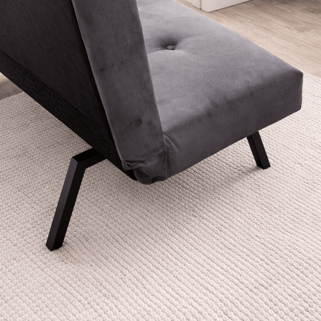 Slaapbank Grijs Stof 3-Zits - 180 cm - Zonder armleuningen - Zoly