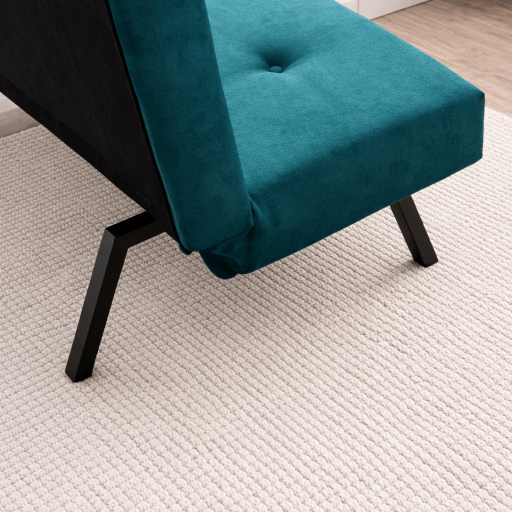 Slaapbank Petrol blauw Stof 3-Zits  - 180 cm - Zonder armleuningen - Zoly