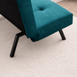 Slaapbank Petrol blauw Stof 3-Zits  - 180 cm - Zonder armleuningen - Zoly