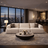 3-zitsbank Grande – Wit Bouclé – 290 cm – Como