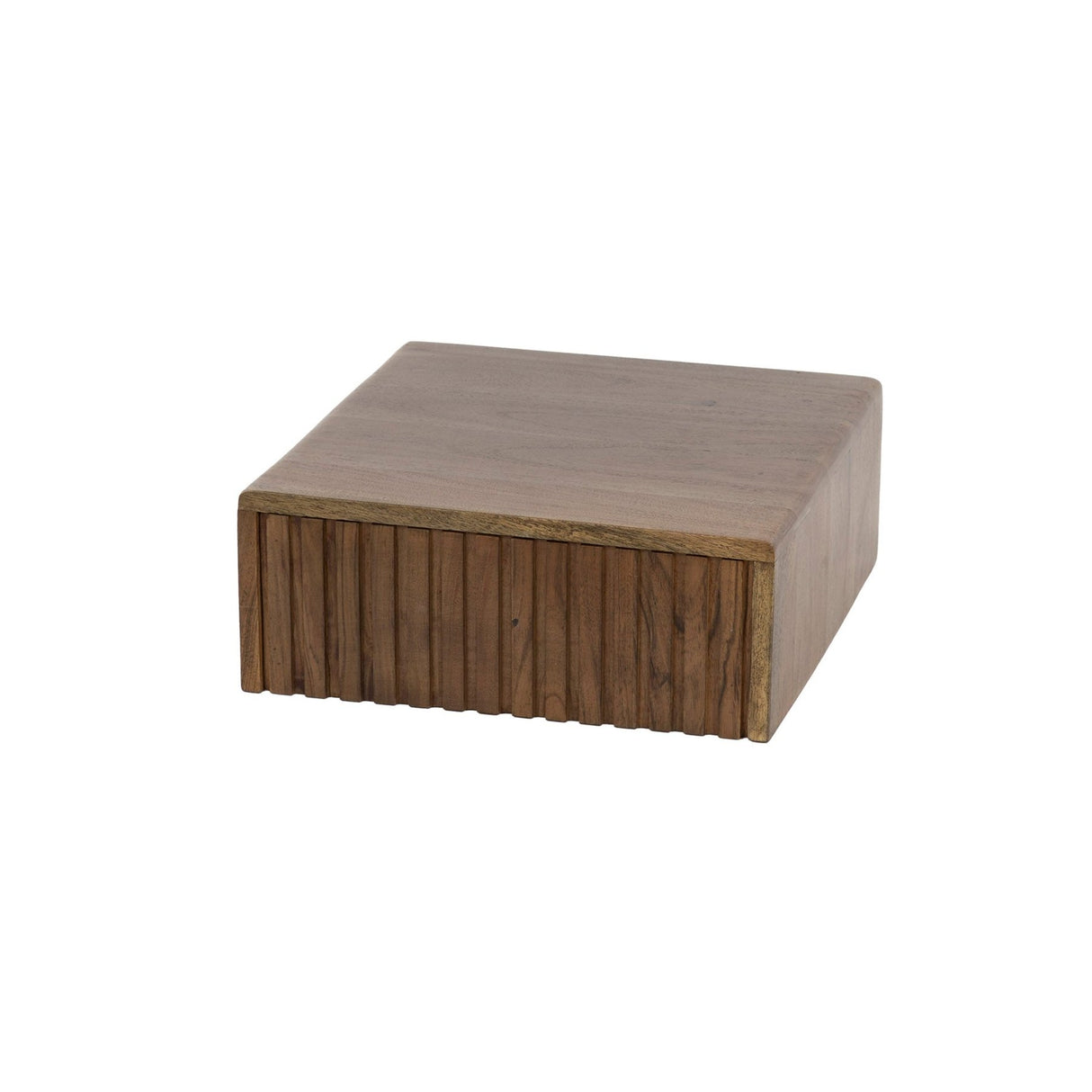 Table de nuit flottant en bois d'acacia drift brown – 1 tiroir 