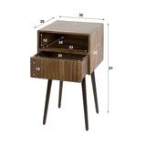 Table de chevet Dex en bois d'acacia Drift Brown - 1 tiroir 
