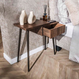 Table de nuit Jax Links - Bois d'acacia Drift Brown - 1 tiroir 