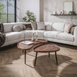 Tables basses - Ensemble de tables basses Kira Bois d'Acacia Bio Marron Lot de 2 - Dimehouse