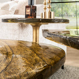 Table d'appoint Nola en Or Antique - 60 cm de haut 