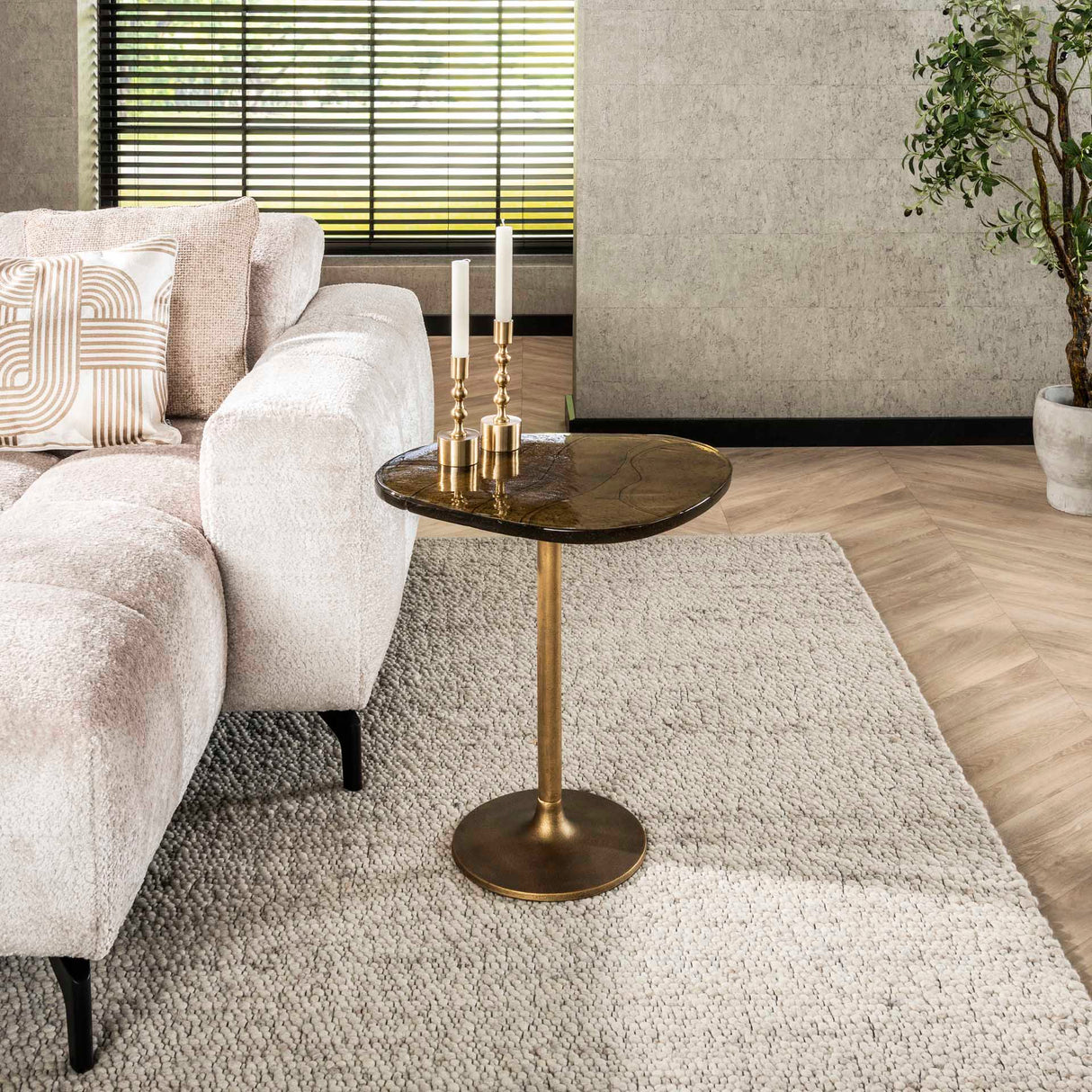 Bijzettafel Aurum Antiek Goud 55 cm