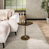 Table d'appoint Aurum S - Métal doré antique (53x42x50 cm) 