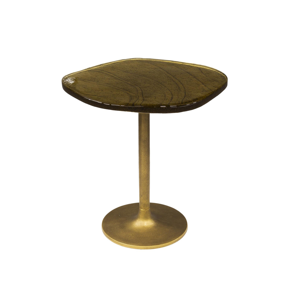 Table d'appoint Aurum S - Métal doré antique (53x42x50 cm) 