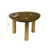 Salontafel Aura L Antiek Goud 70x59 cm