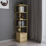 Boekenkast Robbins Gold Goud Eik Melamine 39x160x39 cm