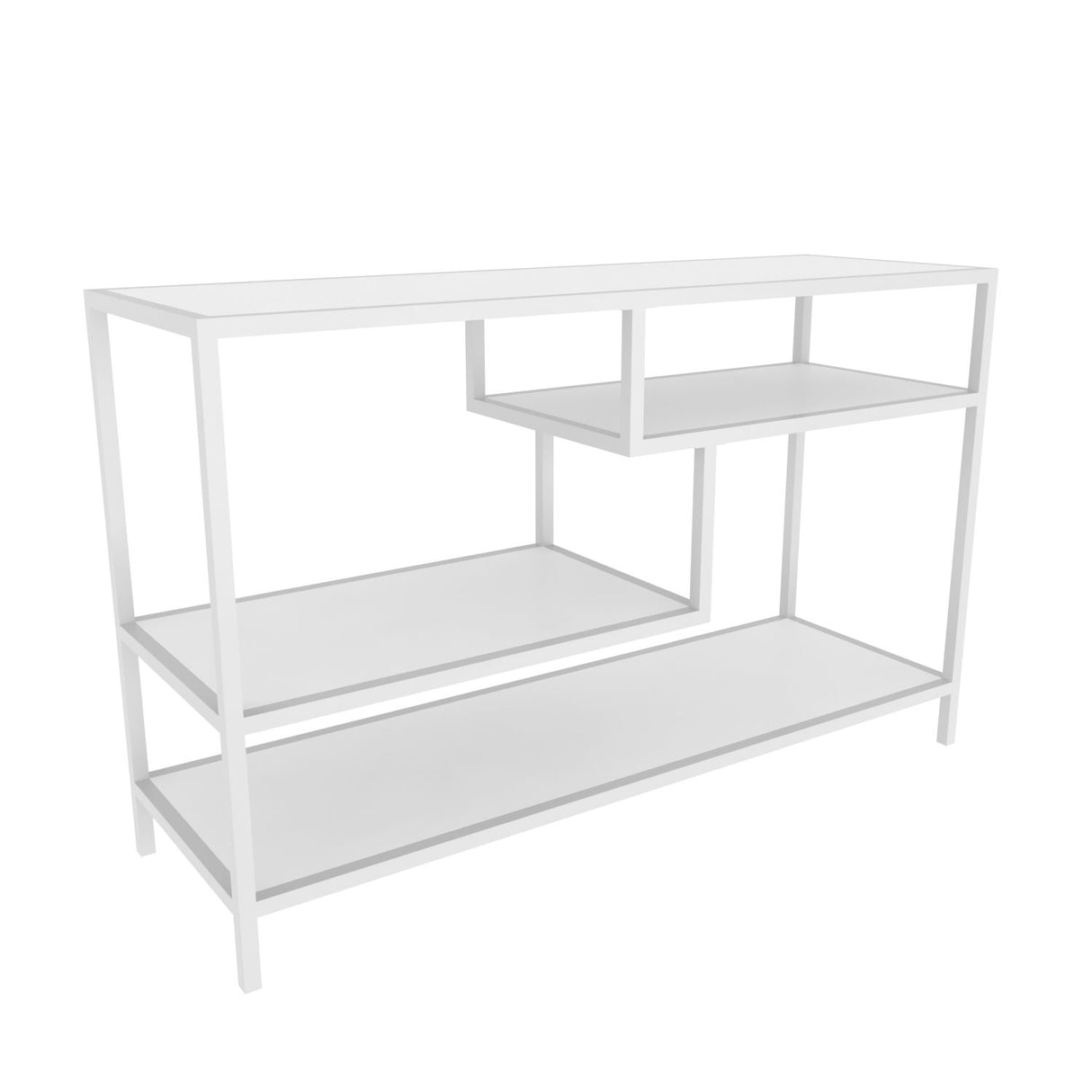 TV Meubel Robbins White Wit Melamine 120x75x39 cm