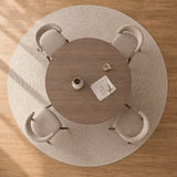 Eettafels-Eetkamertafel rond Walnoot - 120 cm - Mary-Dimehouse