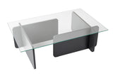 Salontafel Antraciet Glas Opal