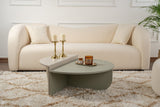 Table basse ronde As vert mélamine 90 cm Orin 