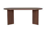 Sablin Eettafel Walnoot 180x89,5x75 cm Walnut Melamine