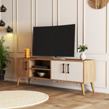 Meubles de télévision Exxen Oak Mélamine blanche 150x52x34 cm