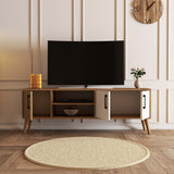 Meubles de télévision Exxen Oak Mélamine blanche 150x52x34 cm