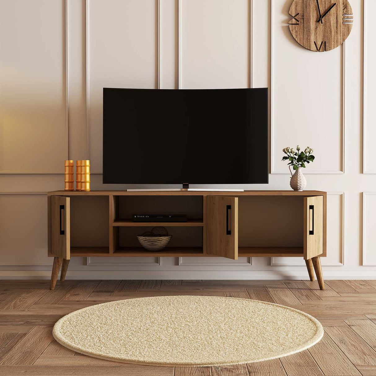 Meubles de télévision Exxen Oak Mélamine 150x52x34 cm