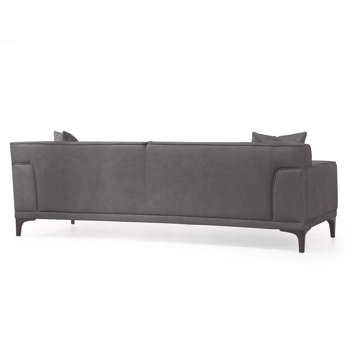 Canapé 3 places Davidson Anthracite Tissu Microfibre 