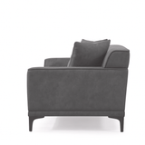 Canapé 3 places Davidson Anthracite Tissu Microfibre 