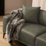Canapé 3 places Davidson Vert Tissu en Microfibre 