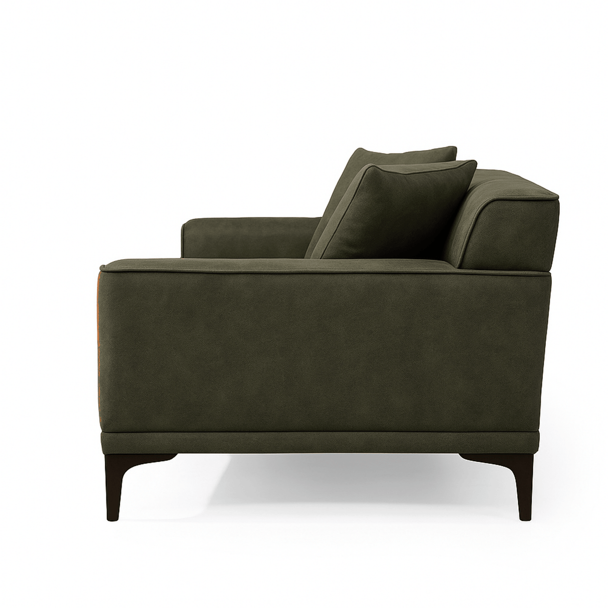 Canapé 3 places Davidson Vert Tissu en Microfibre 