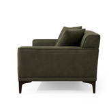 Canapé 3 places Davidson Vert Tissu en Microfibre 