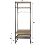 Bonjour, meuble de rangement Garderobe 70 cm Drift marron 