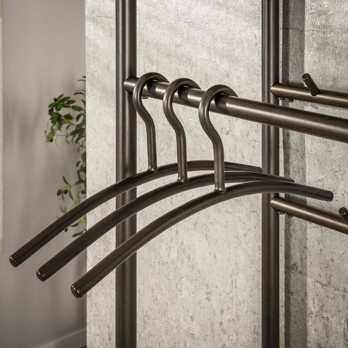 Ensemble de 6 crochets de porte-manteaux Hangero Drift marron 