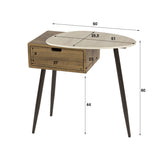 Nachtkastje Borea Rechts 1 lade Keramiek Travertine