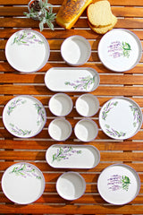 Lavanta 14 Blanc Violet Vert 100% CÉRAMIQUE 19 cm de large