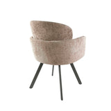 Set van 2 Moderne eetkamerstoelen Luma Hoven Rich Zand