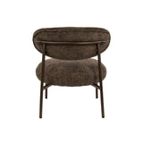 Fauteuil Nova Rond Bruin Stof