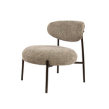 Fauteuil Nova Rond Zandkleurige Stof