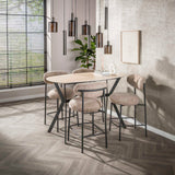 Chaise de bar Round Duo Cargo tissu sable - lot de 2 