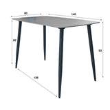 Table de bar Minte 140 cm céramique grise