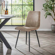 Eetkamerstoelen - Moderne Eetkamerstoel Lento Rib Rock Stof Ivoor - Dimehouse