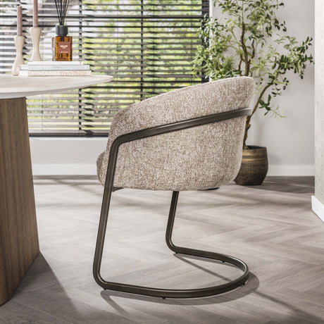 Ensemble de 2 chaises de salle à manger Zandello Hoven sable 