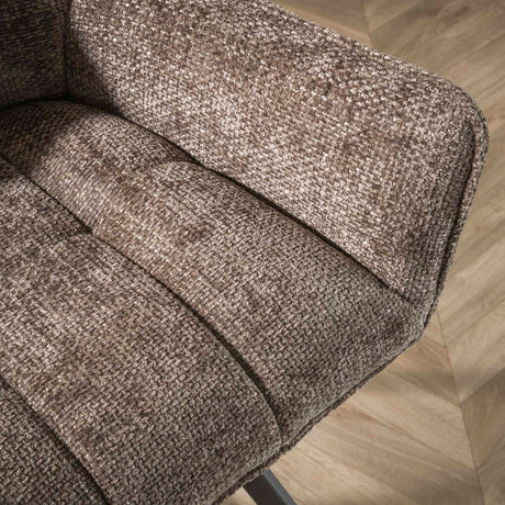 Banquette de salle à manger Chia en tissu chenille Rich Taupe 188 cm 