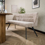 Banc de salle à manger Chia Tissu Chenille Sable Riche 188 cm 