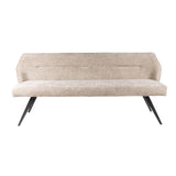 Banc de salle à manger Chia Tissu Chenille Sable Riche 188 cm 