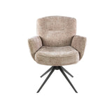 Set van 2 eetkamerstoelen Savona draaibaar Hoven rich zand