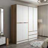 Armoire Elina White Gol Mélamine 185x208x52 cm