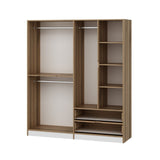 Armoire Elina White Gol Mélamine 185x208x52 cm