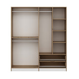 Armoire Elina White Gol Mélamine 185x208x52 cm