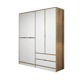 Armoire Elina White Gol Mélamine 185x208x52 cm