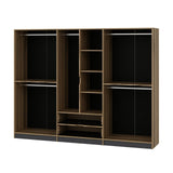 Armoire Elina Anthracite Gol Mélamine 277X208X52 CM